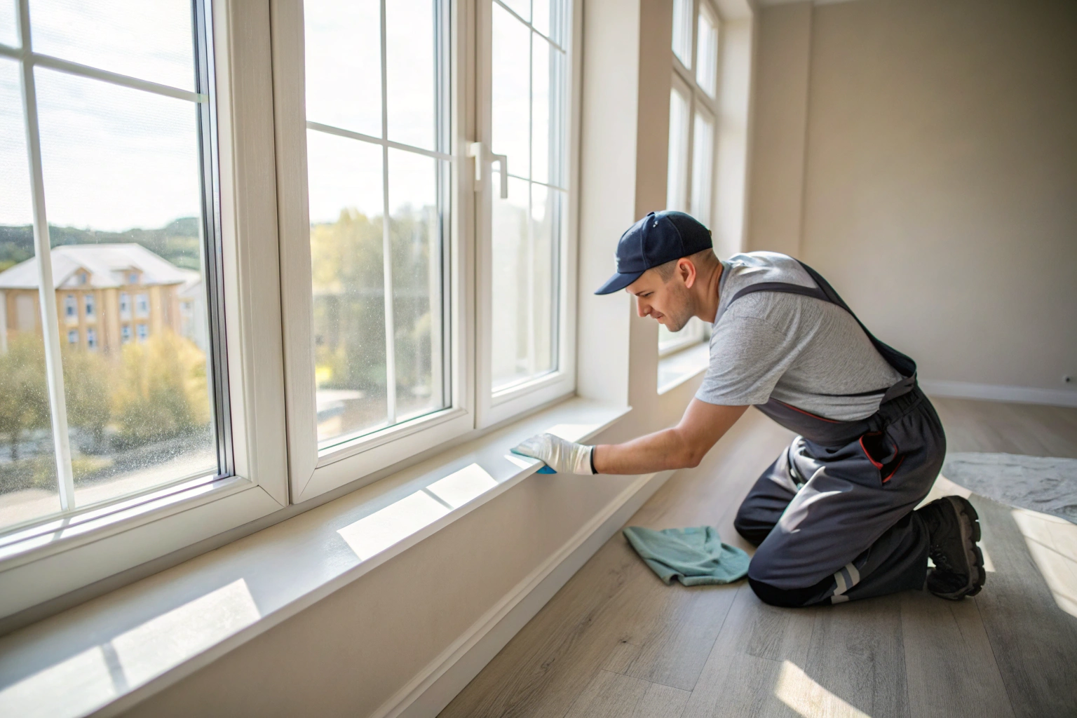 Post renovation cleaning inside a rural home in Geham Queensland